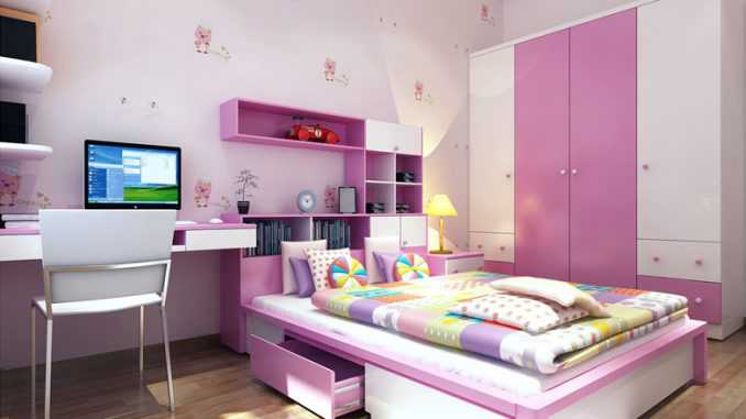 Mẫu phòng ngủ màu hồng đẹp Mẫu phòng ngủ màu hồng đẹp