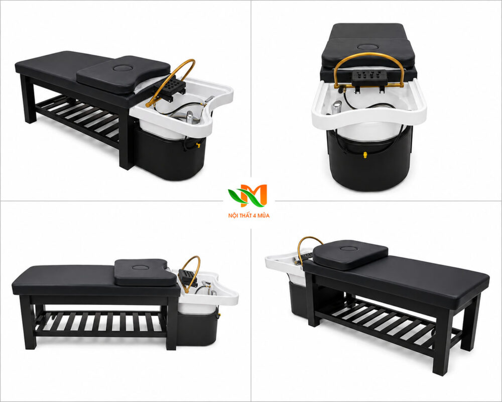 Mẫu giường gội dưỡng sinh bồn nhựa cao cấp