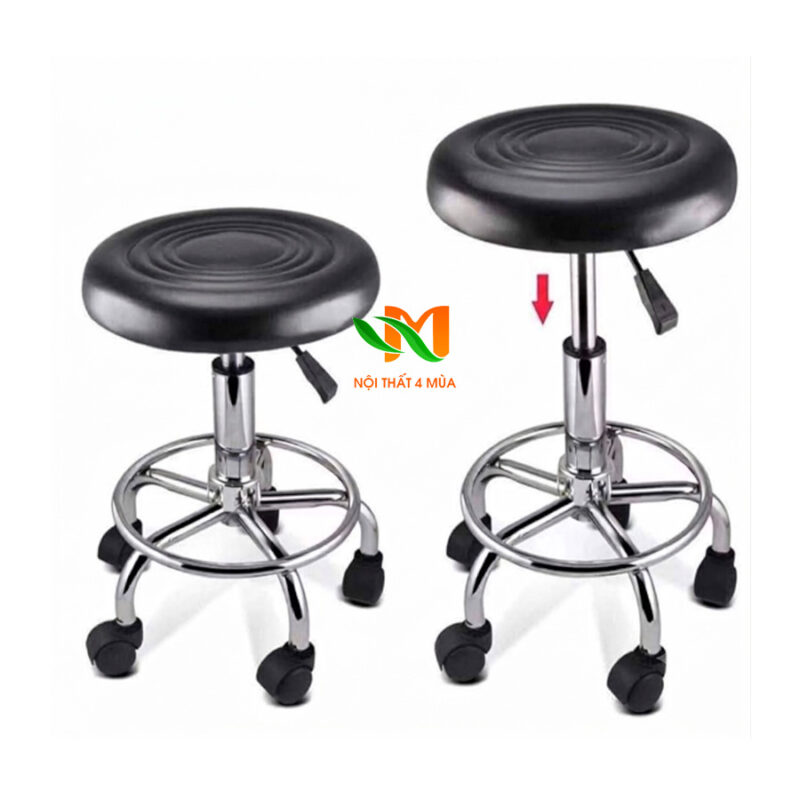 Mẫu ghế đôn Spa xoay có bánh xe