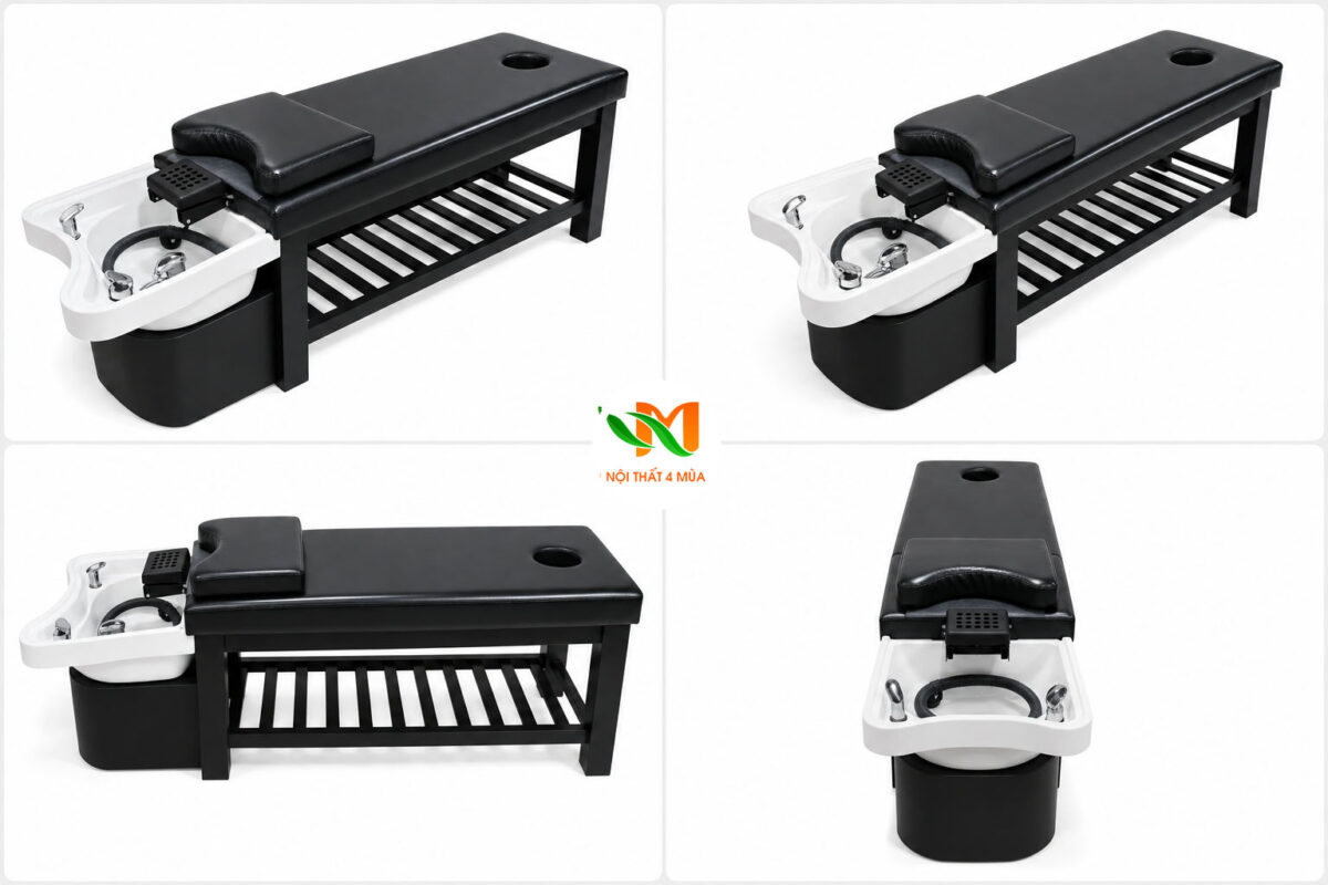 Giường gội nhựa giá rẻ hiện đại