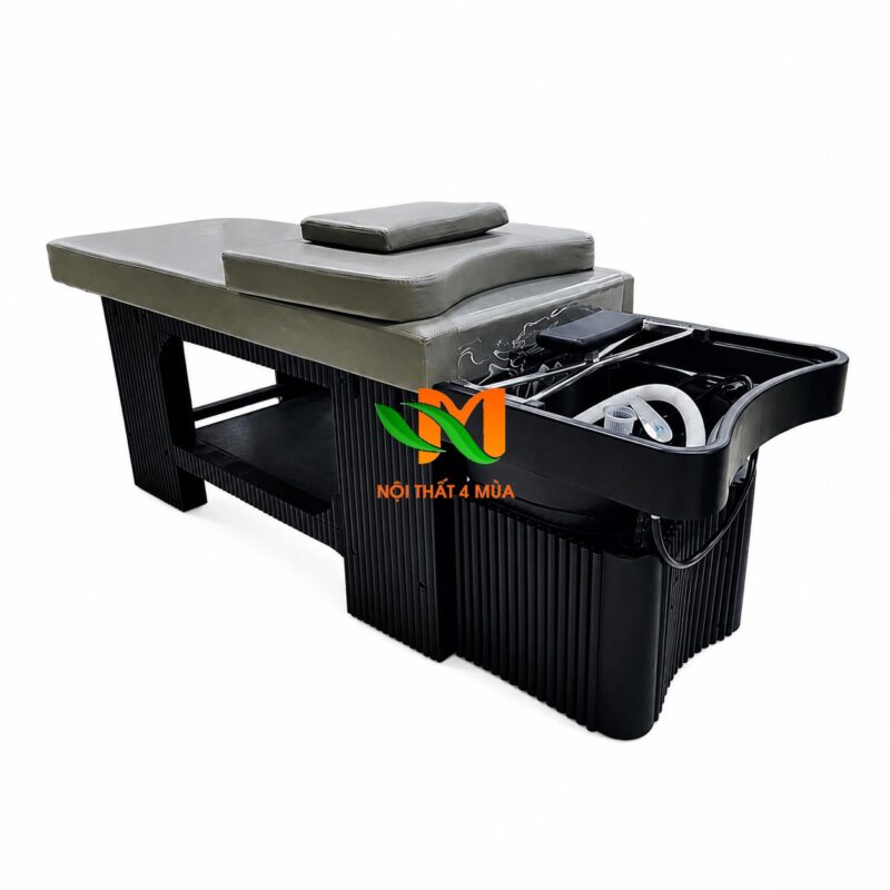 Giường gội đầu dưỡng sinh bồn nhựa màu xanh – GGDSN01 5 Giường gội đầu khung nhưa, bồn nhựa tai thỏ