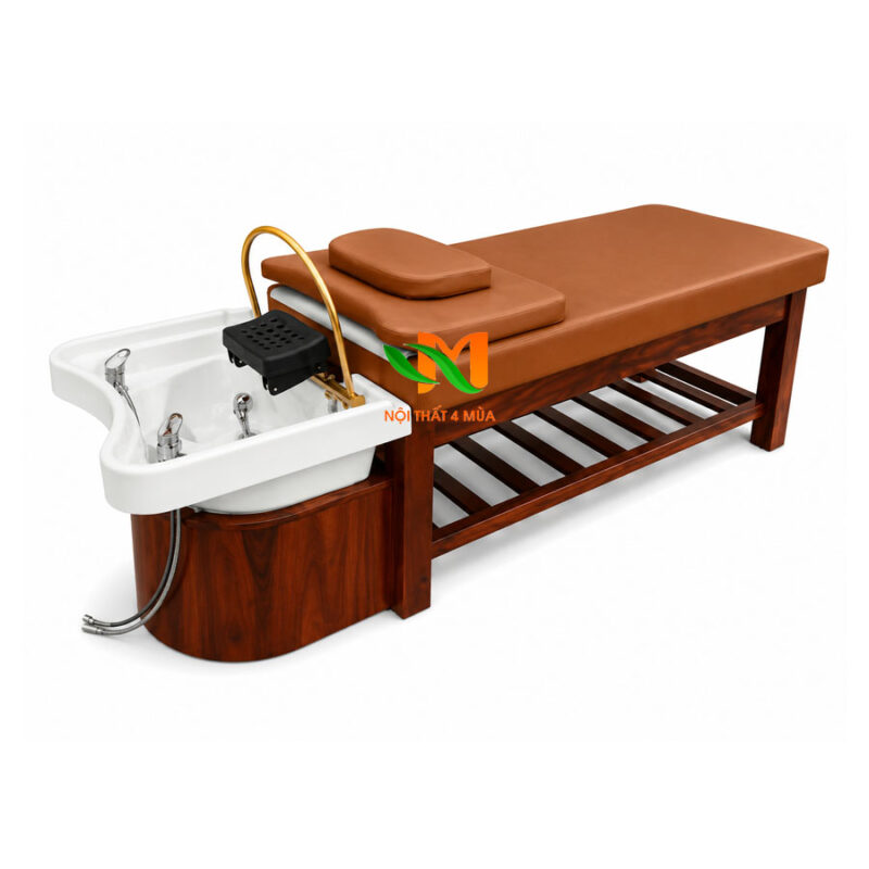 Giường gội đầu dưỡng sinh bồn nhựa màu xanh – GGDSN01 9 Giường gội dưỡng sinh 2 in 1 bồn nhựa cao cấp