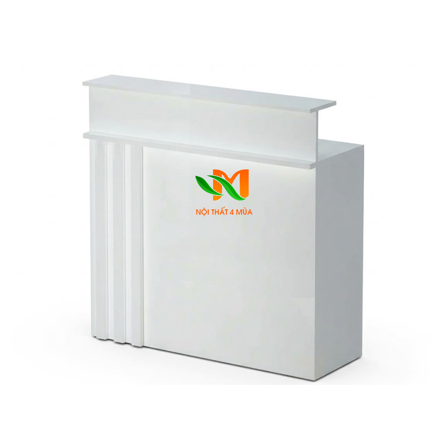 Quầy thanh toán 1m hiện đại - QLT07 4 Quầy lễ tân spa mini 1m2
