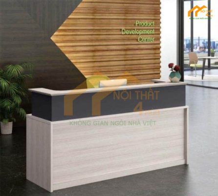 Mẫu bàn lễ tân văn phòng 2m chữ U đẹp