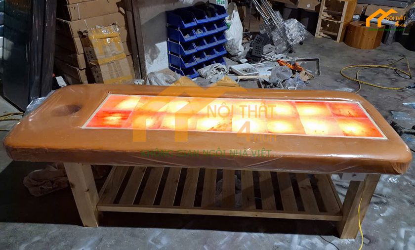 Giường đá muối 16 viên 2 hàng