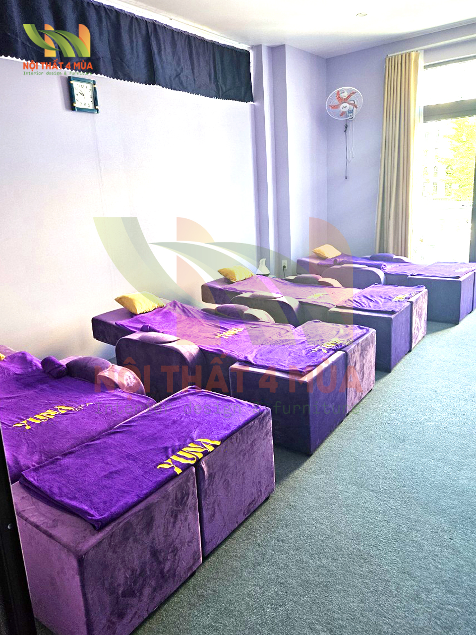 Mẫu vải nhung là gì? Ưu và nhược điểm cần biết 5 Mẫu ghế foot body bọc nhung cao cấp