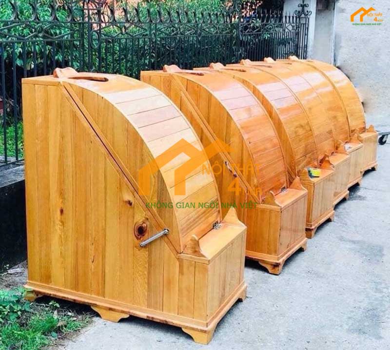 Thùng xông hơi massage toàn thân - TXHTT01 7 Cabin xông hơi toàn thân bằng gỗ