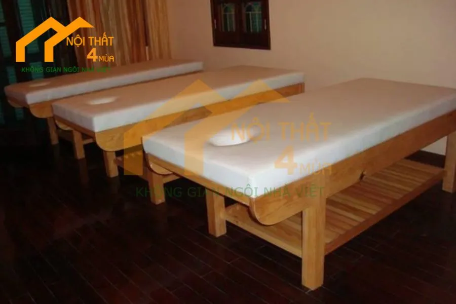 Thi Công Giường Spa, Sofa Đơn, Sofa Đôi Phong Cách Hiện Đại Tại Phú Quốc – Dự Án 2025 8 Giường spa kết cấu vững chắc, chất liệu bền đẹp