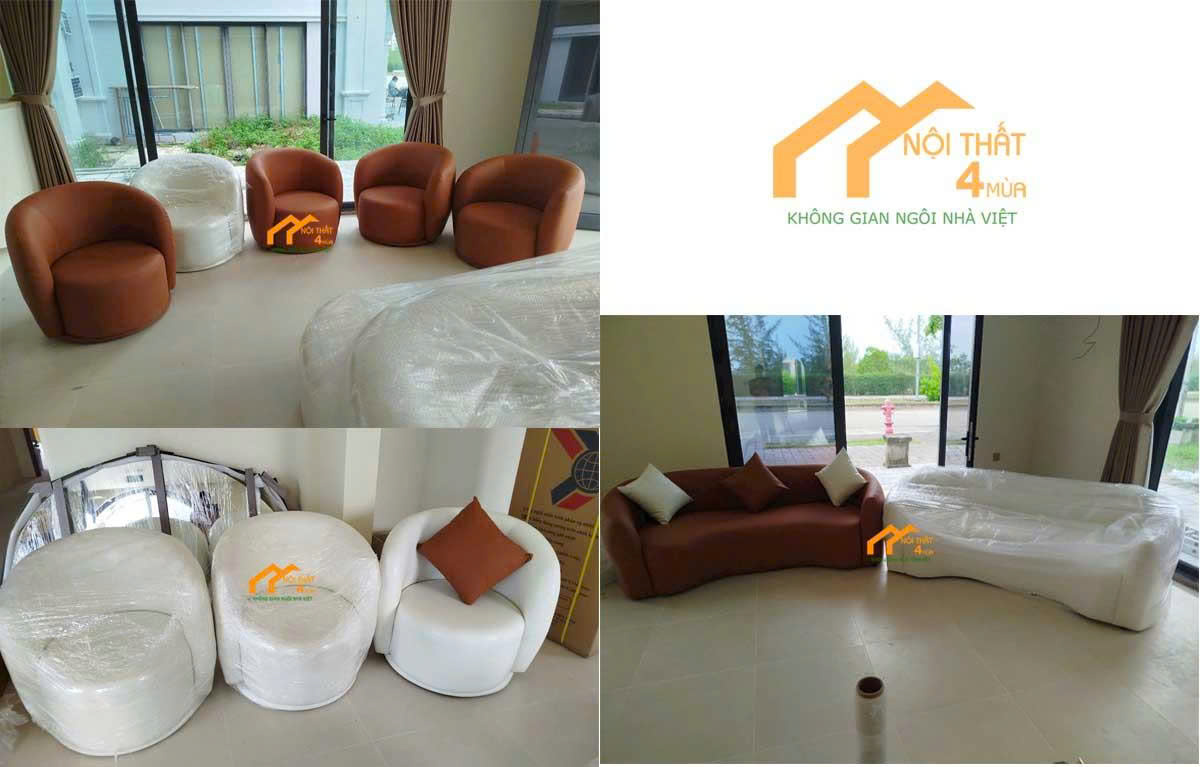 Thi Công Giường Spa, Sofa Đơn, Sofa Đôi Phong Cách Hiện Đại Tại Phú Quốc – Dự Án 2025 5 Sofa đơn màu nhẹ nhàng cho không gian spa thư giãn
