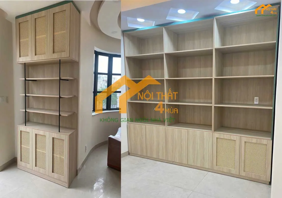 Giường Spa, Tủ Trưng Bày Mỹ Phẩm: Giải Pháp Nội Thất Cao Cấp Cho Spa Tại Gò Vấp 4 Tủ trưng bày mỹ phẩm cho spa cao cấp tại khu vực Gò Vấp