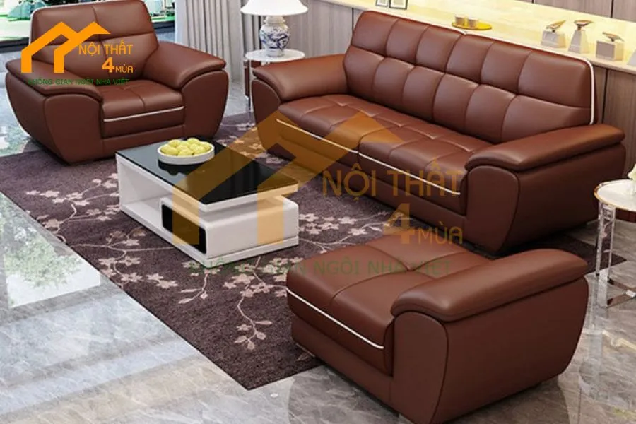 Dịch Vụ Bọc Ghế Sofa Da Giá Rẻ Tại TPHCM – Nhận Tận Nơi, Chất Lượng Như Mới 2 Bọc ghế sofa da cao cấp giúp làm mới nội thất phòng khách sang trọng