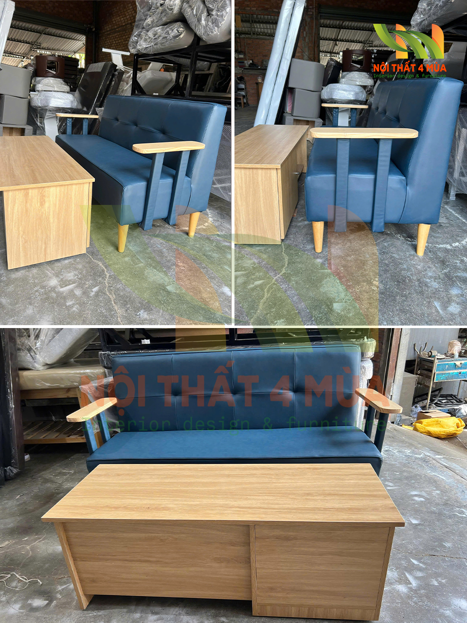 Thi công bộ ghế sofa chờ cho phòng khám y tế hiện đại 5 bộ bàn ghế sofa chờ phòng khám