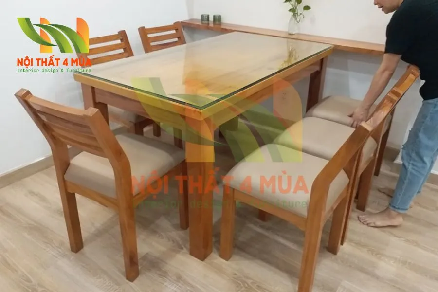 Dịch Vụ Bọc Ghế Bàn Ăn, Đệm Lót Ghế Tại Nhà Ở TPHCM Giá Tốt 15 Bọc ghế bàn ăn và làm đệm lót ghế ăn phối hợp nội thất phòng ăn