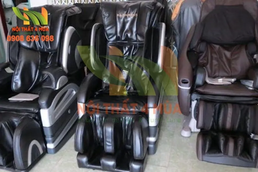 Dịch Vụ Bọc & Thay Da Ghế Massage Cao Cấp, Giá Rẻ Tại Nhà Ở TPHCM 4 Hình ảnh thay da ghế massage cũ thành mới.