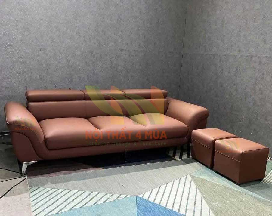 Bọc lại ghế Sofa giá rẻ tại TPHCM uy tín, chất lượng như mới 4 Bọc lại sofa băng tặng 2 đôn