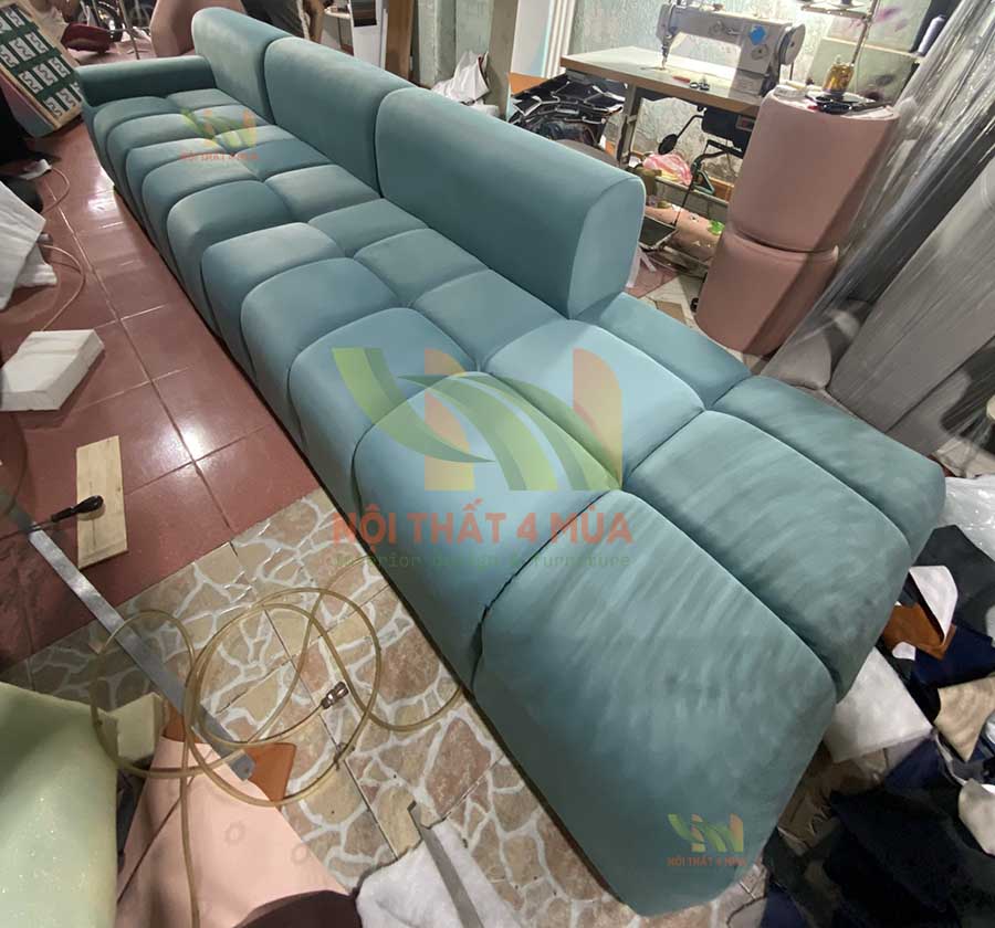 Bọc lại ghế Sofa giá rẻ tại TPHCM uy tín, chất lượng như mới 8 Bọc lại lại ghế sofa nhung cao cấp
