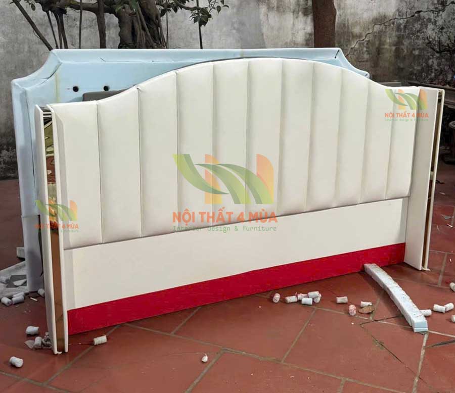 Bọc nệm đầu giường, làm tấm nệm ốp đầu giường giá rẻ TpHCM 17 Tấm ốp bọc nệm đầu giường đẹp
