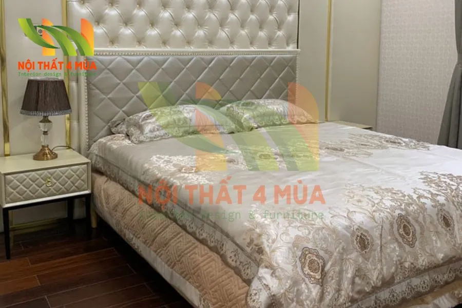 Dịch Vụ Bọc Nệm, Làm Nệm Ốp Đầu Giường Giá Rẻ Tại Nhà Ở TPHCM 4 Thi công bọc nệm đầu giường và làm nệm ốp đầu giường tại nhà