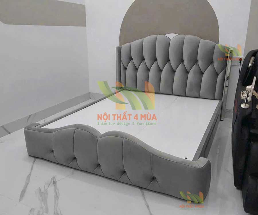 Bọc nệm đầu giường, làm tấm nệm ốp đầu giường giá rẻ TpHCM 27 Bọc đệm đầu giường đẹp
