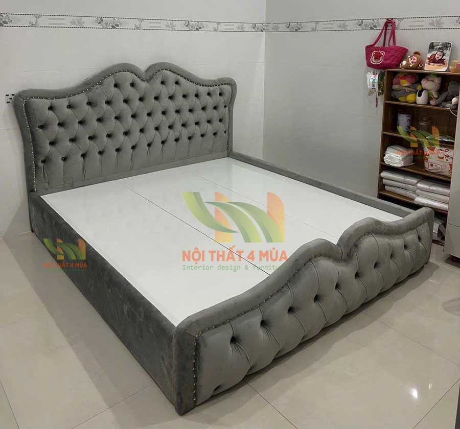 Bọc nệm đầu giường, làm tấm nệm ốp đầu giường giá rẻ TpHCM 25 Bọc đệm đầu giường đẹp