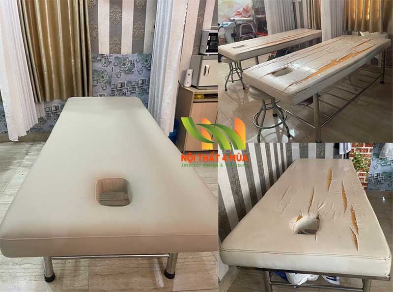 Dịch vụ bọc lại nệm giường spa massage, trị liệu tận nhà 2 Bọc lại nệm giường spa