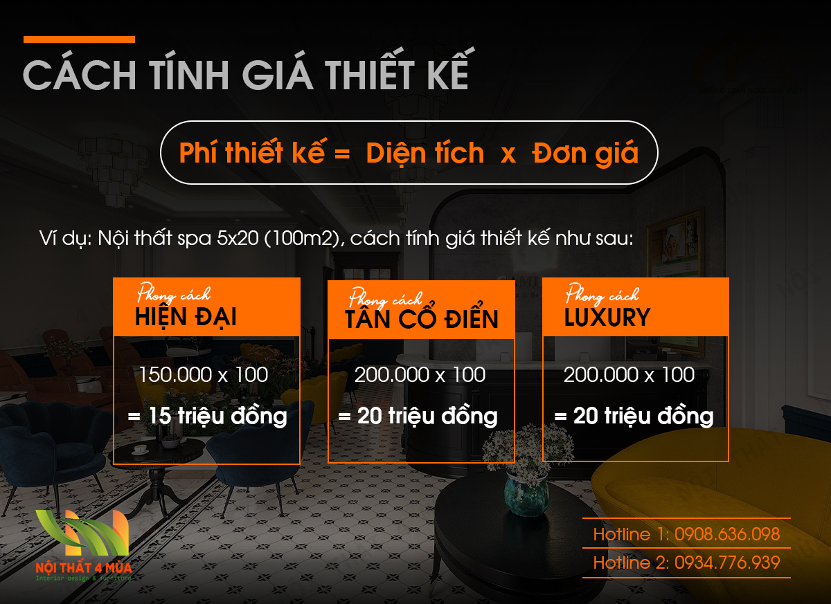 365+ Mẫu thiết kế nội thất đẹp - Báo giá thiết kế 2025 10 Cách tính giá thiết kế nội thất