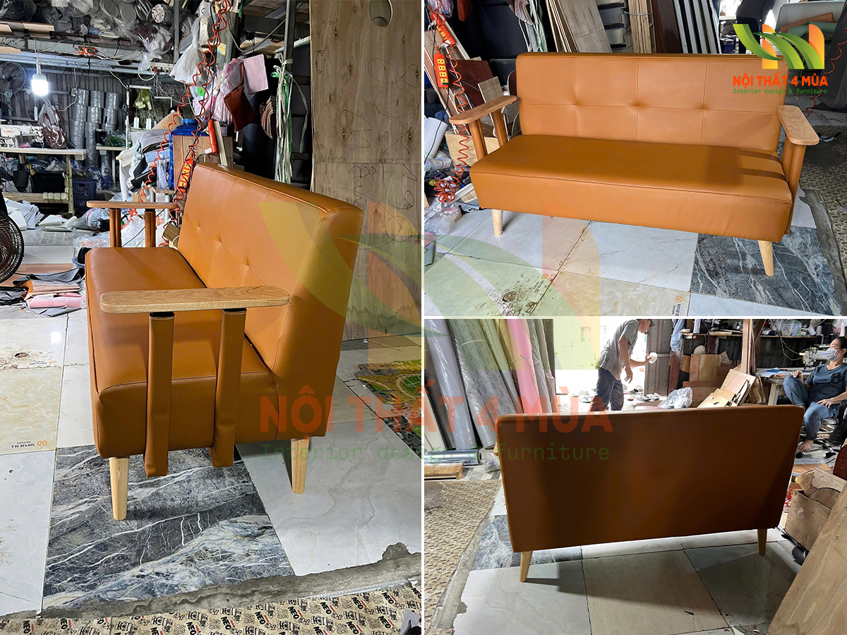 Thi công bộ ghế sofa chờ cho phòng khám y tế hiện đại 3 ghế sofa phòng khám đơn giản