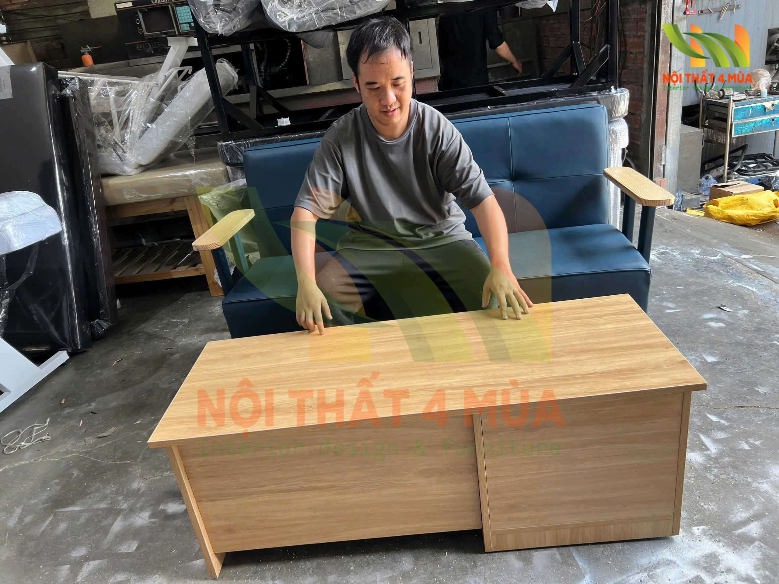 Thi công bộ ghế sofa chờ cho phòng khám y tế hiện đại 6 ghế sofa sảnh chờ phòng khám
