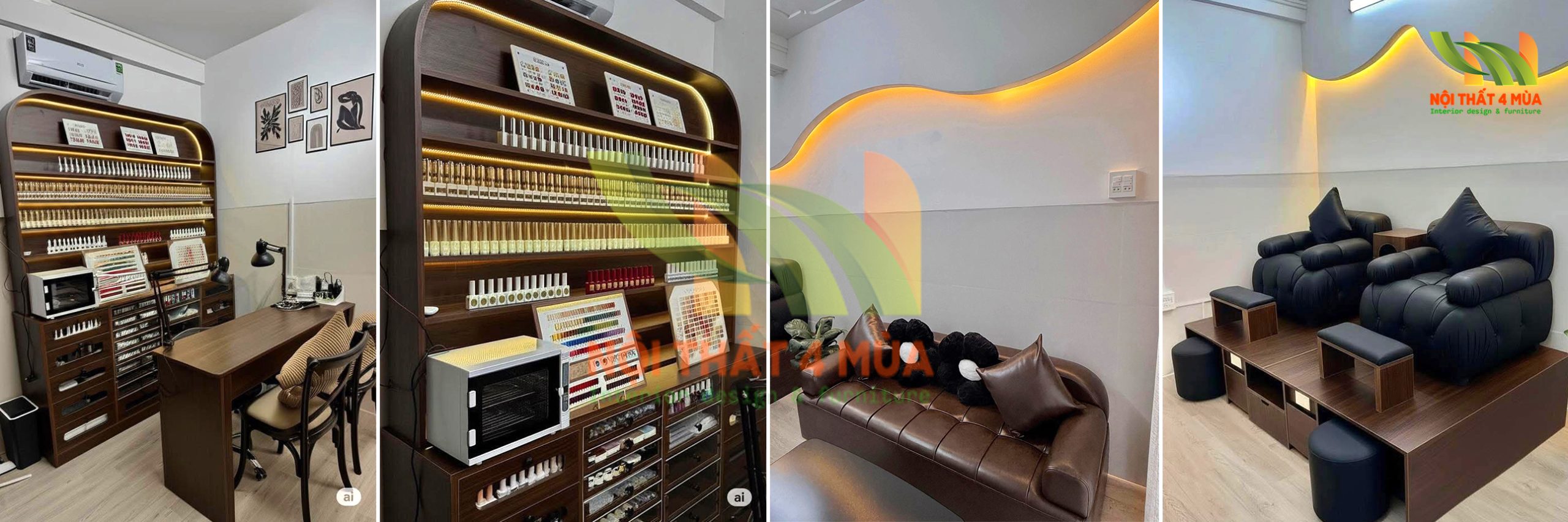 Thi công nội thất TRỰC TIẾP TRỌN GÓI GIÁ XƯỞNG năm 2025 8 thi công tiệm nails