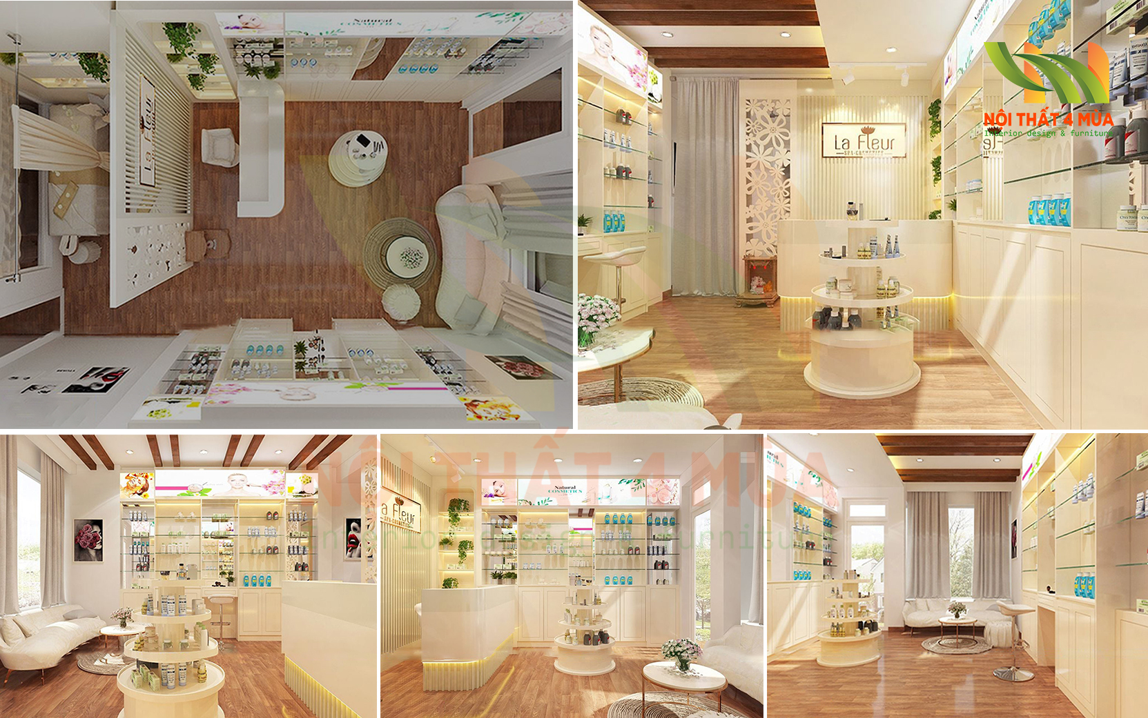 365+ Mẫu thiết kế nội thất đẹp - Báo giá thiết kế 2025 2 Thiết kế nội thất spa 01