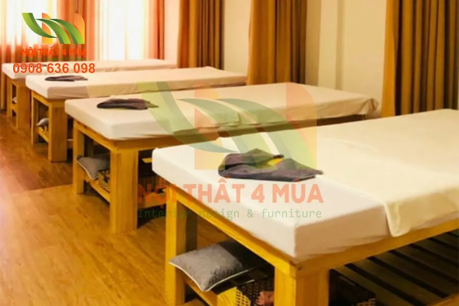 Bọc Nệm Giường Spa Chuyên Nghiệp – Giải Pháp Nâng Tầm Không Gian Spa 5 Trọn bộ ảnh Bọc Nệm Giường Spa với chất liệu da PU bền đẹp