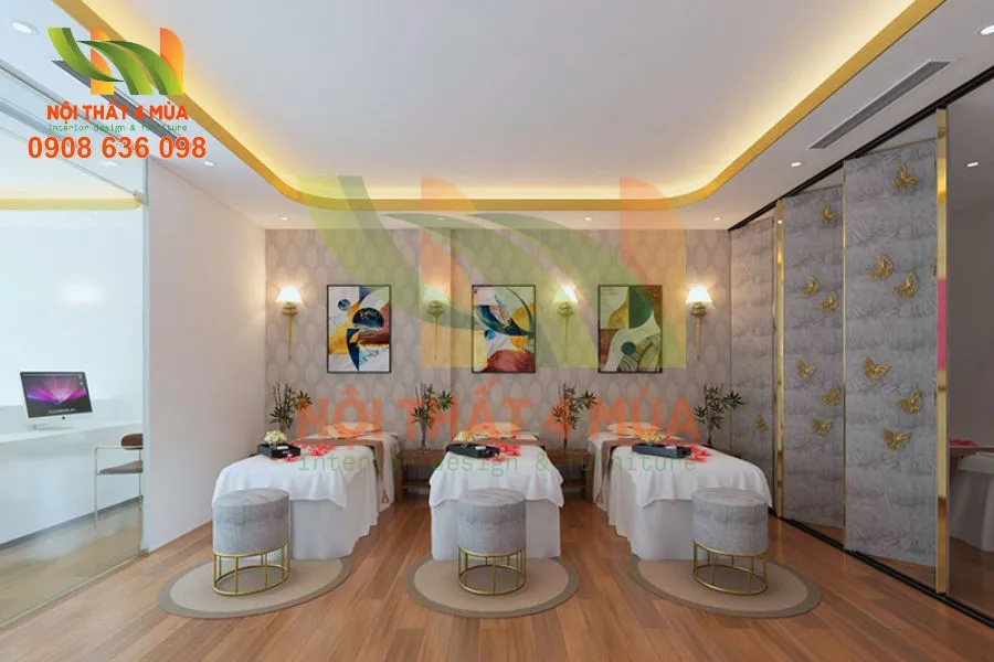 Bọc Nệm Giường Spa Chuyên Nghiệp – Giải Pháp Nâng Tầm Không Gian Spa 16 Hình ảnh Bọc Nệm Giường Spa nhỏ gọn cho spa mini