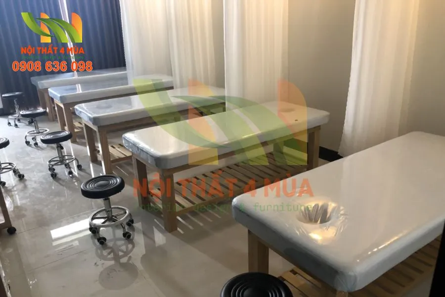 Bọc Nệm Giường Spa Chuyên Nghiệp – Giải Pháp Nâng Tầm Không Gian Spa 20 Ảnh thực tế khách hàng sau khi Bọc Nệm Giường Spa