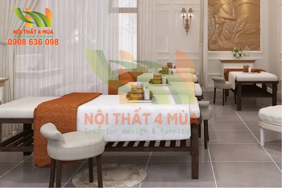 Bọc Nệm Giường Spa Chuyên Nghiệp – Giải Pháp Nâng Tầm Không Gian Spa 21 Hình ảnh Bọc Nệm Giường Spa chất lượng với độ bền cao