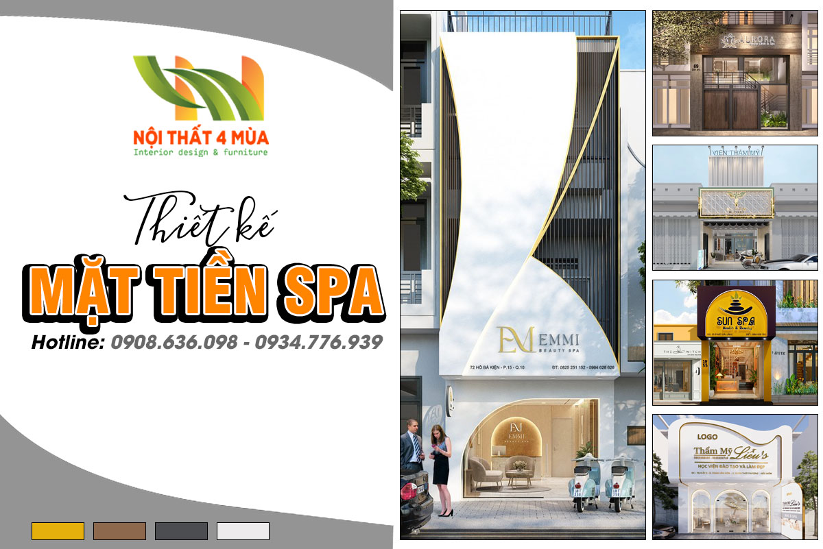 +50 Mẫu thiết kế mặt tiền spa hợp phong thuỷ, đẹp ấn tượng - Kinh doanh thuận lợi 20 Đơn vị thiết kế mặt tiền spa chuyên nghiệp