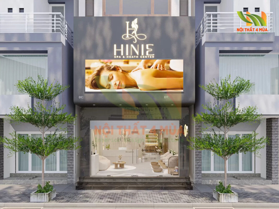 +50 Mẫu thiết kế mặt tiền spa hợp phong thuỷ, đẹp ấn tượng - Kinh doanh thuận lợi 16 Mẫu thiết kế mặt tiền spa đẹp số 10