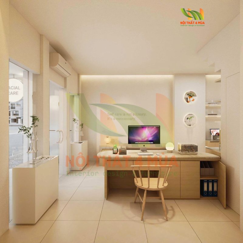 thiet ke spa phong cach han coco spa 8