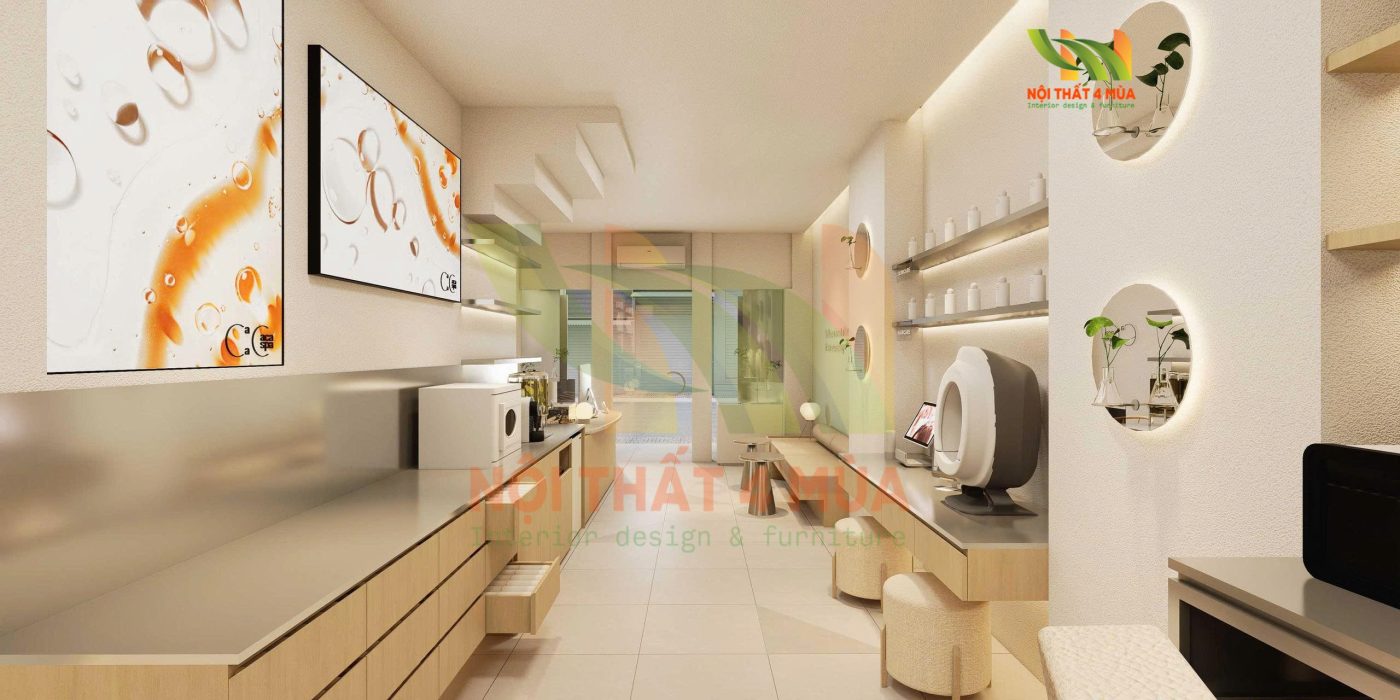 thiet ke spa phong cach han coco spa 9