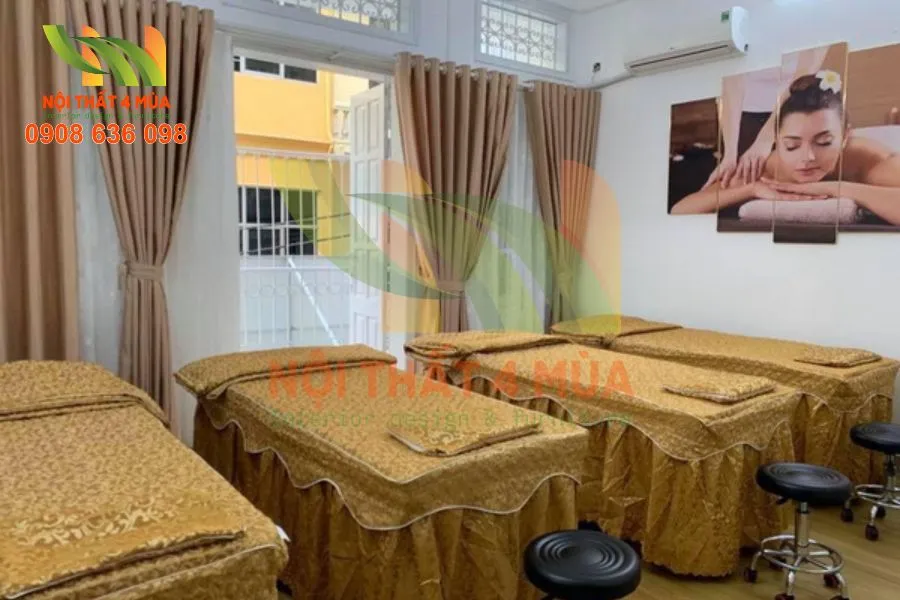 Bọc Ghế Sofa, Bàn Ăn, Giường Spa Tại TP.HCM | Bền Đẹp, Tiết Kiệm Chi Phí 13 Thi Công Bọc Giường Spa Cao Cấp – Ảnh Thực Tế 100%