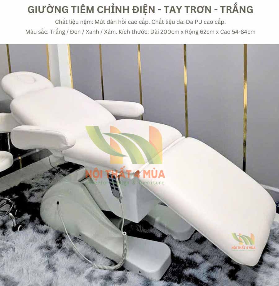 Giường chỉnh điện 4 động cơ - GPXD08 3 Giường phun xăm chỉnh điện 4 động cơ