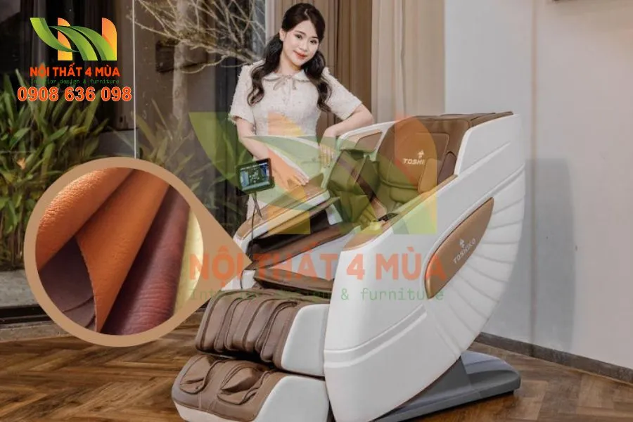Bọc ghế massage cũ thành mới đẹp như showroom