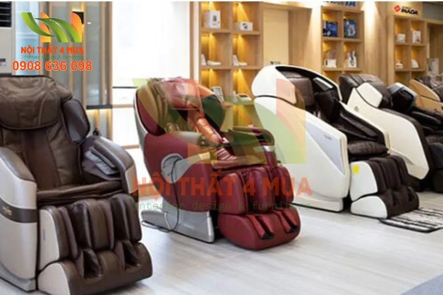 Mẫu bọc ghế massage phối 2 màu đẹp mắt