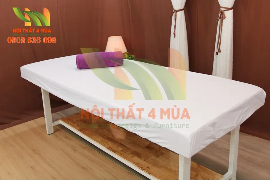 Hình ảnh bọc giường spa cho salon làm đẹp cao cấp