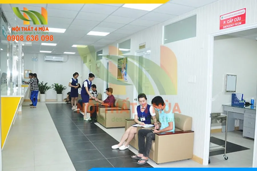 Mẫu bọc ghế sofa bệnh viện chống thấm dành cho phòng khám