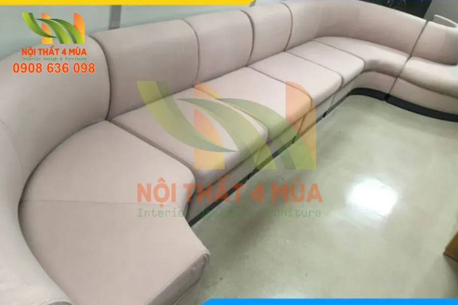 Ảnh mẫu bọc ghế sofa bệnh viện tông màu ghi sáng sang trọng