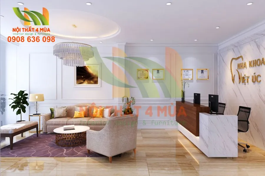 Hình minh họa màu sắc phù hợp khi bọc ghế sofa bệnh viện