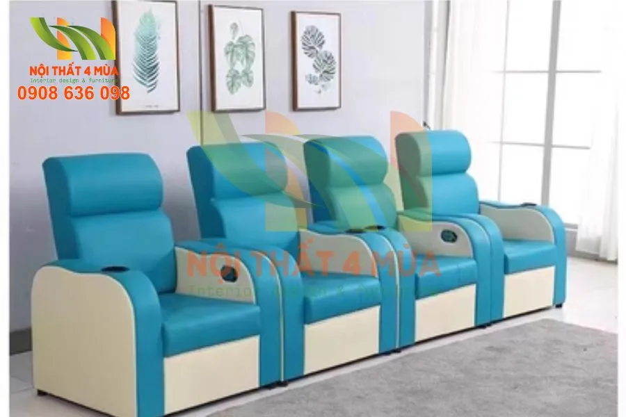 Hình thực tế bọc ghế sofa bệnh viện đã thi công hoàn thiện
