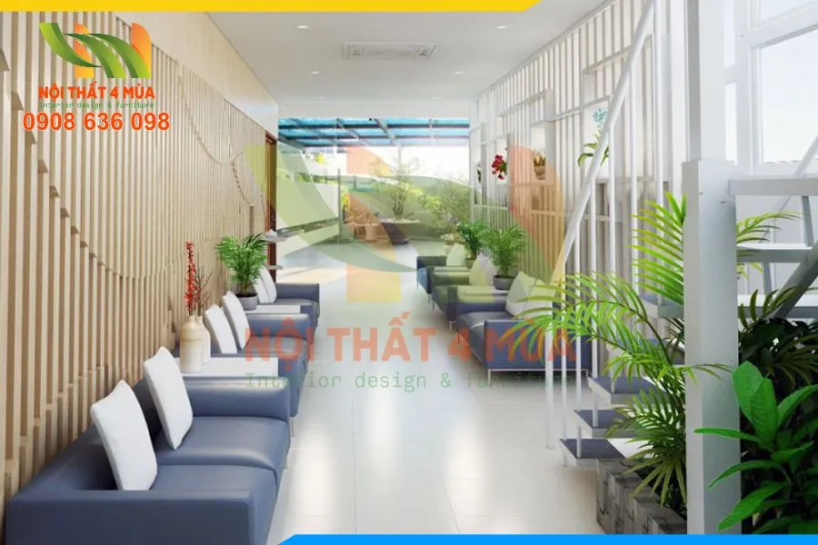 Hình ảnh mẫu bọc ghế sofa bệnh viện với chất liệu da kháng khuẩn