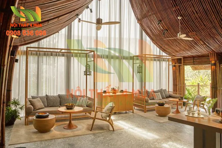 Mẫu Ghế Sofa Resort Bọc Da Cao Cấp – Hình Ảnh Sắc Nét