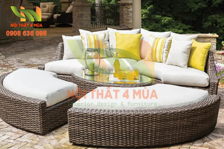 Hình Ảnh Bọc Ghế Sofa Resort Cho Villa & Khu Nghỉ Dưỡng